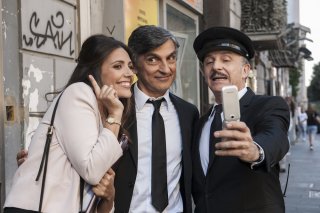 Caccia al tesoro: Serena Rossi, Vincenzo Salemme e Carlo Buccirosso in un momento del film