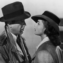 Casablanca: Humphrey Bogart e Ingrid Bergman in una scena del film