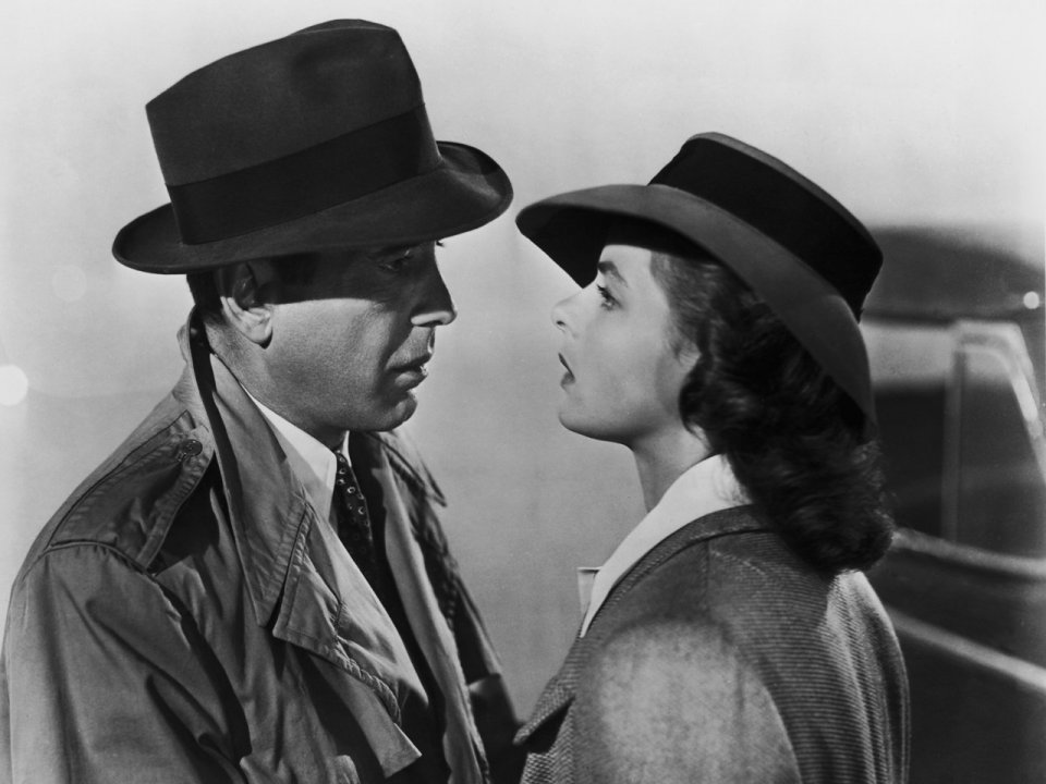 Casablanca: Humphrey Bogart e Ingrid Bergman in una scena del film