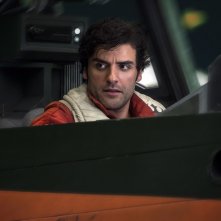 Star Wars: Gli Ultimi Jedi, Oscar Isaac in un momento del film