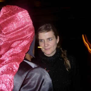 Grace Jones - The Music of My Life: la regista Sophie Fiennes e Grace Jones (di spalle) sul set del documentario