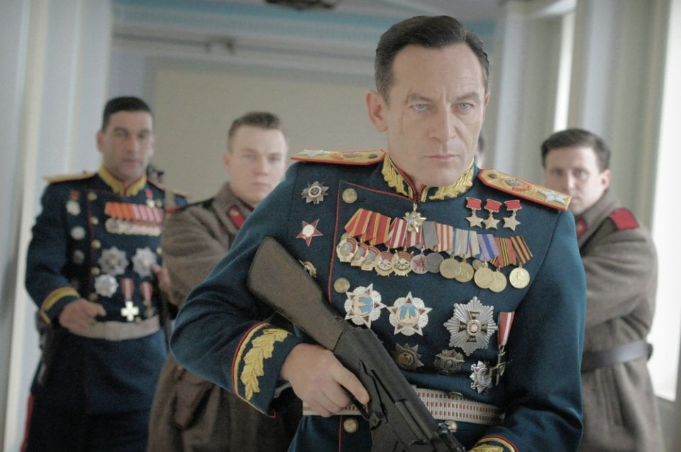 The Death of Stalin: Jason Isaacs in una scena del film