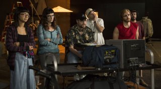 The Disaster Artist: Paul Scheer e Seth Rogen in una scena del film