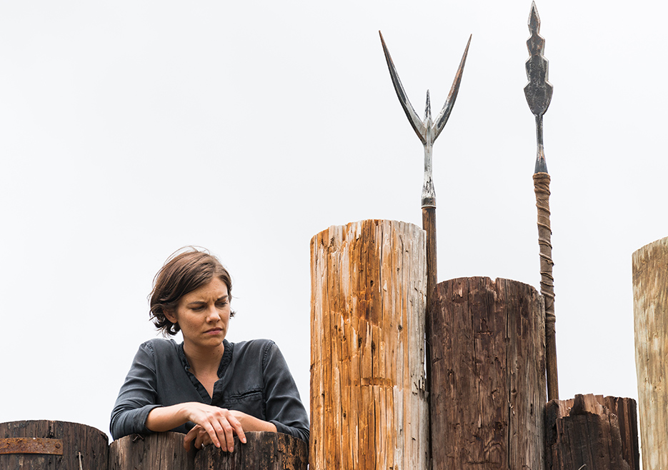 The Walking Dead: Lauren Cohan in una foto di The King, The Widow and Rick