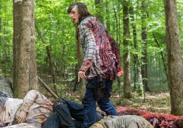 The Walking Dead: Chandler Riggs in una scena dell'episodio The King, The Widow and Rick