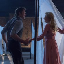 The Greatest Showman: una foto di Hugh Jackman e Michelle Williams