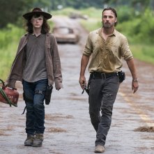 The Walking Dead: Andrew Lincoln e Chandler Riggs in una scena dell'episodio E' così che deve essere
