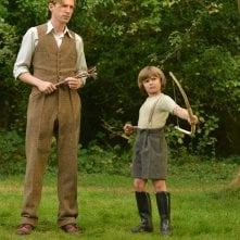 Goodbye Christopher Robin: Domhnall Gleeson e Will Tilston in una foto del film
