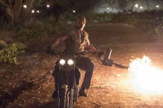 Jumanji - Benvenuti nella giungla: Dwayne Johnson in una scena del film