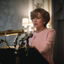 Tutti i soldi del mondo: Michelle Williams in una scena del film