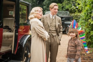 Vi presento Christopher Robin: Margot Robbie, Domhnall Gleeson e Will Tilston in una scena del film