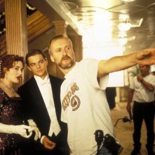 Titanic in 3D: Kate Winslet, Leonardo DiCaprio e James Cameron sul set di Titanic