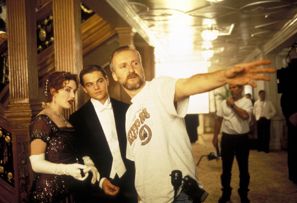 Titanic in 3D: Kate Winslet, Leonardo DiCaprio e James Cameron sul set di Titanic