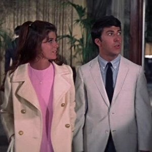 Il laureato: Dustin Hoffman e Katharine Ross in una scena del film