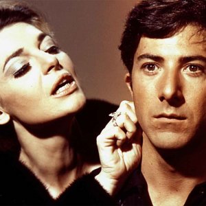 Il laureato: Dustin Hoffman e Anne Bancroft in un momento del film