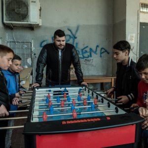 Gomorra: Salvatore Esposito durante una scena del finale di stagione