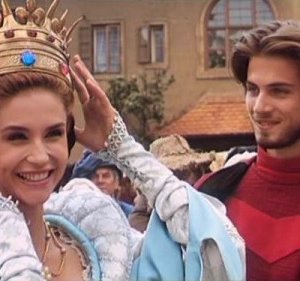 Alessandra Martines e Kim Rossi Stuart in Fantaghirò