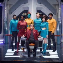 Black Mirror: Cristin Milioti, Jesse Plemons, Jimmi Simpson, Michaela Coel in una scena dell'episodio USS Callister
