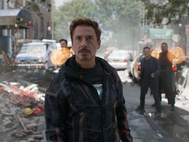 Avengers: Infinity War, Robert Downey Jr. in azione