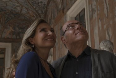 Benedetta follia: Carlo Verdone e Maria Pia Calzone in una scena del film