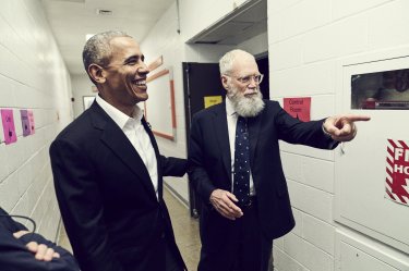 My Next Guest Needs No Introduction con David Letterman: una foto dello show con Barack Obama