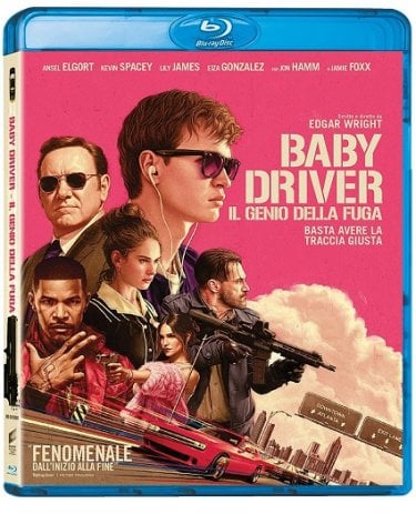 La cover del blu-ray di Baby Driver