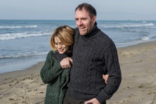 La linea verticale: Valerio Mastandre e Greta Scarano in una scena
