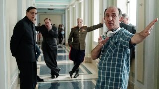The Death of Stalin: Armando Iannucci sul set con il cast
