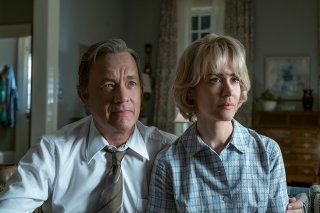 The Post: Tom Hanks e Sarah Paulson in una scena del film