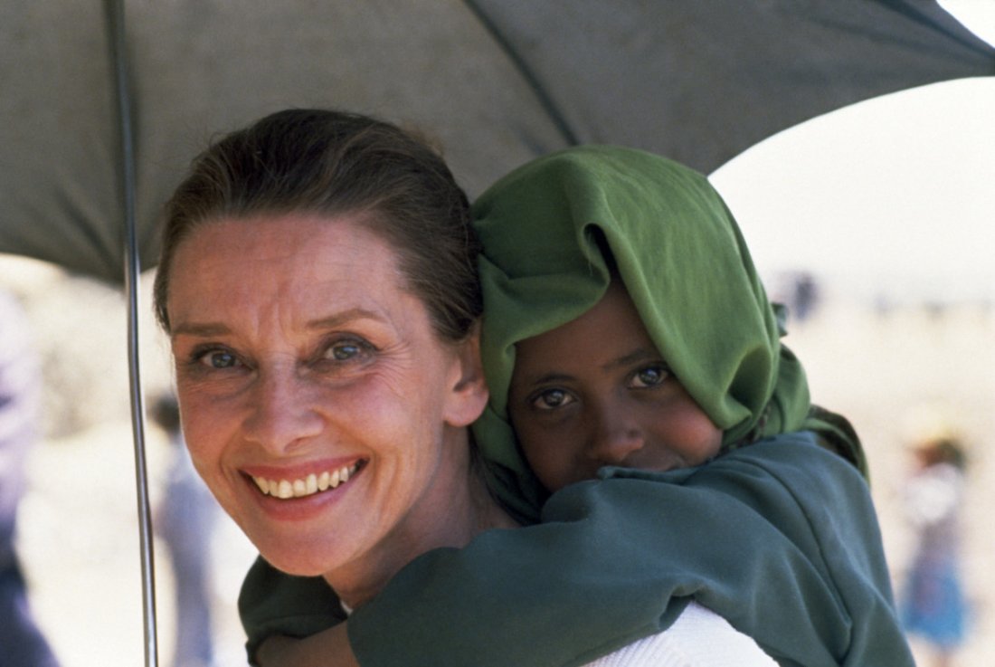 Audrey Hepburn Unicef Ambassador In Ethiopia