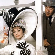 My Fair Lady: Audrey Hepburn e Rex Harrison in una scena del film