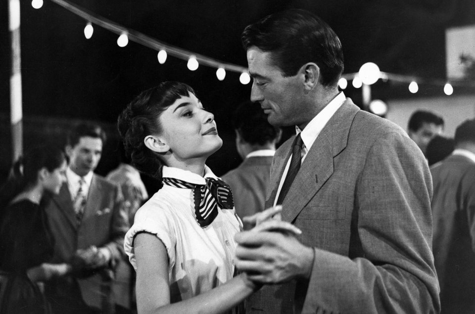 Vacanze romane: Audrey Hepburn e Gregory Peck in una scena del film