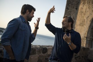 A casa tutti bene: Pierfrancesco Favino e Gabriele Muccino sul set del film