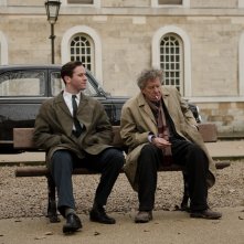 Final Portrait - L'arte di essere amici: Armie Hammer e Geoffrey Rush in una scena del film