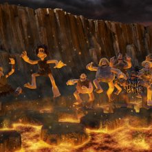 I Primitivi: una scena del film animato