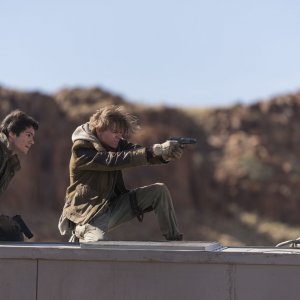 Maze Runner - La rivelazione: Dylan O'Brien e Thomas Brodie-Sangster in una scena del film
