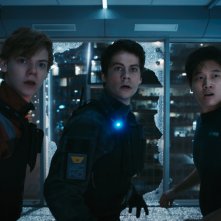 Maze Runner - La rivelazione: Dylan O'Brien, Thomas Brodie-Sangster e Ki Hong Lee in una scena del film