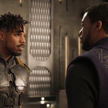 Black Panther: una foto degli attori Michael B. Jordan e Chadwick Boseman