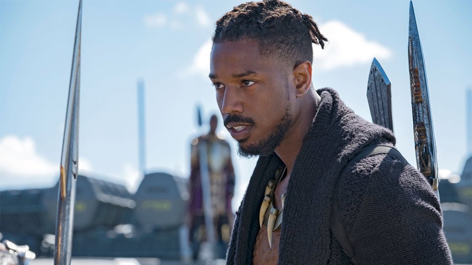 Black Panther: Michael B. Jordan in una foto del film