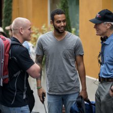 Ore 15:17 - Attacco al treno, Spencer Stone, Anthony Sadler e Clint Eastwood sul set del film