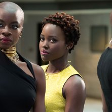 Black Panther: una foto delle attrici Danai Gurira e Lupita Nyong'O