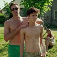 Chiamami col tuo nome: Armie Hammer e Timothee Chalamet in una foto