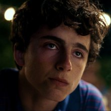 Chiamami col tuo nome, Timothée Chalamet in una scena.