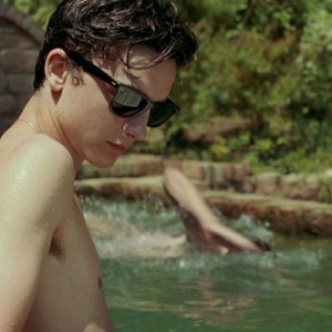 Chiamami col tuo nome, Timothée Chalamet in una scena del film di Guadagnino.
