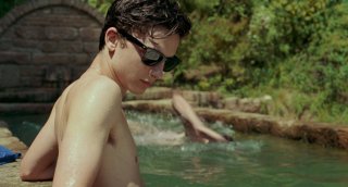 Chiamami col tuo nome, Timothée Chalamet in una scena del film di Guadagnino.