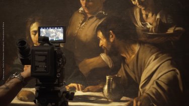 Caravaggio - L'anima e il sangue: un'immagine dal set del documentario