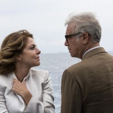 A casa tutti bene: Massimo Ghini e Claudia Gerini in una scena del film
