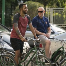 Ore 15:17 - Attacco al treno, Spencer Stone e Anthony Sadler in una scena del film