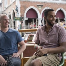 Ore 15:17 - Attacco al treno, Spencer Stone e Anthony Sadler in un momento del film