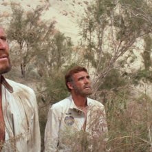 Il pianeta delle scimmie: Charlton Heston in una scena del film